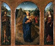 Hans Memling Triptych of the Rest on the Flight into Egypt. Spain oil painting artist